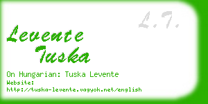 levente tuska business card